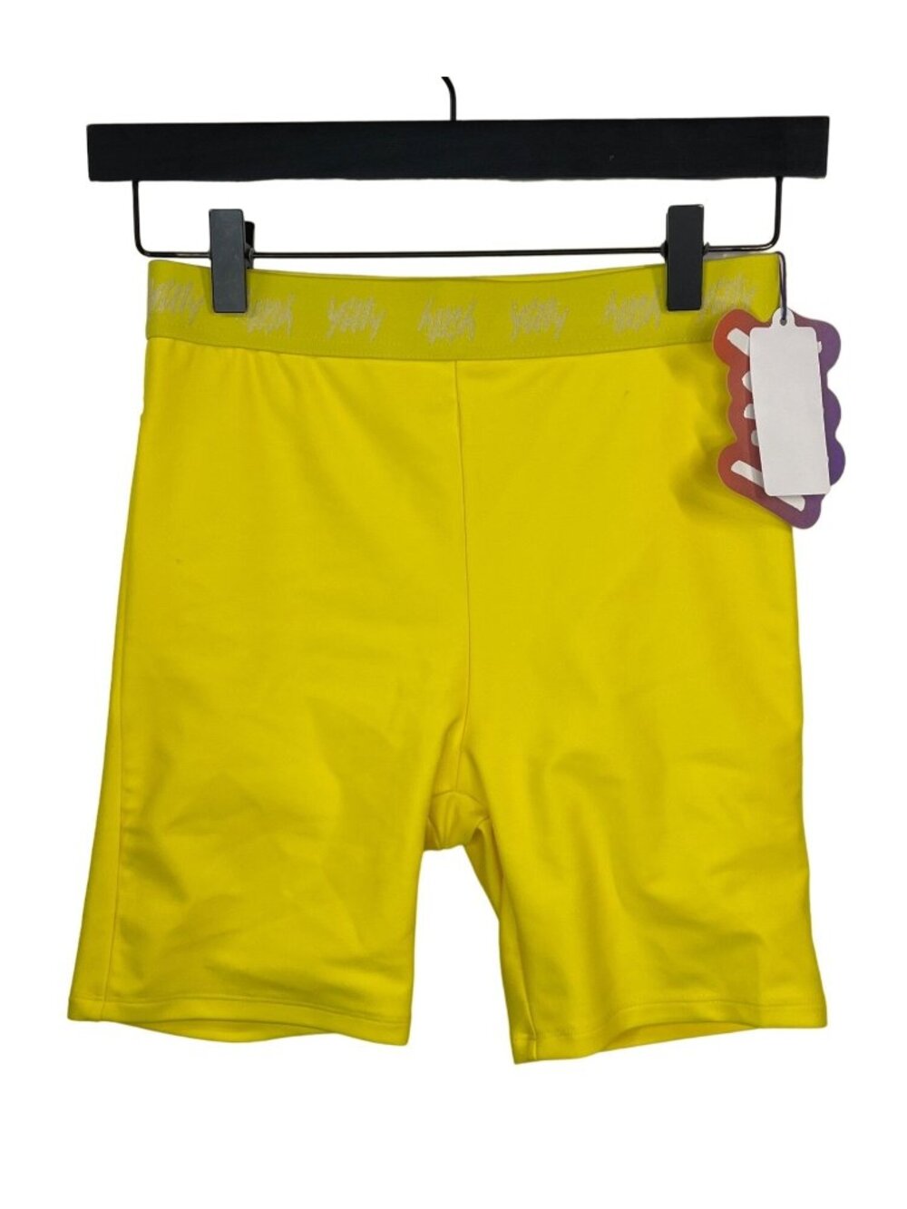 Yitty Biker Shorts Small High Waist Yellow Activewear NWT